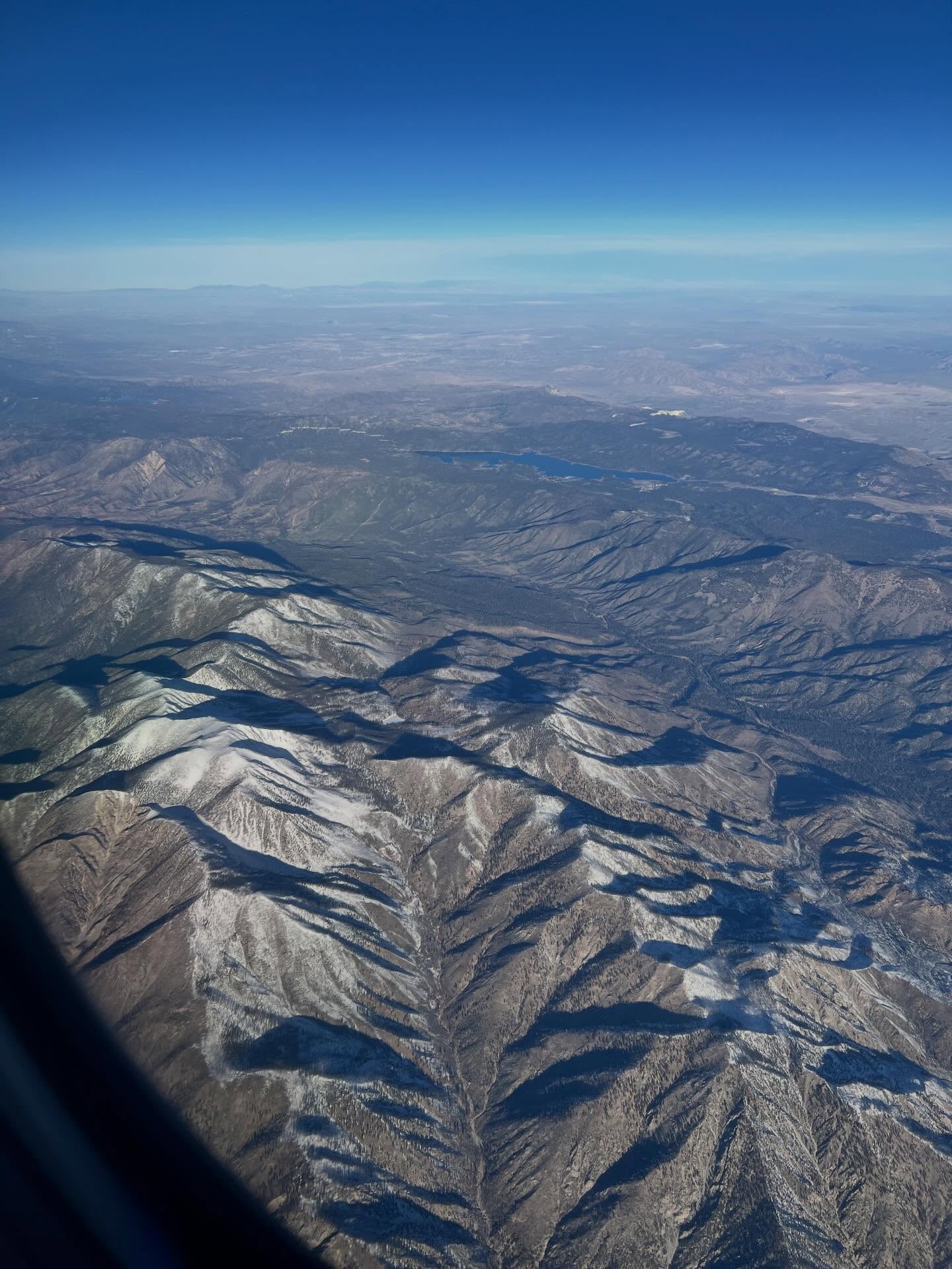 Snowy peaks near LA