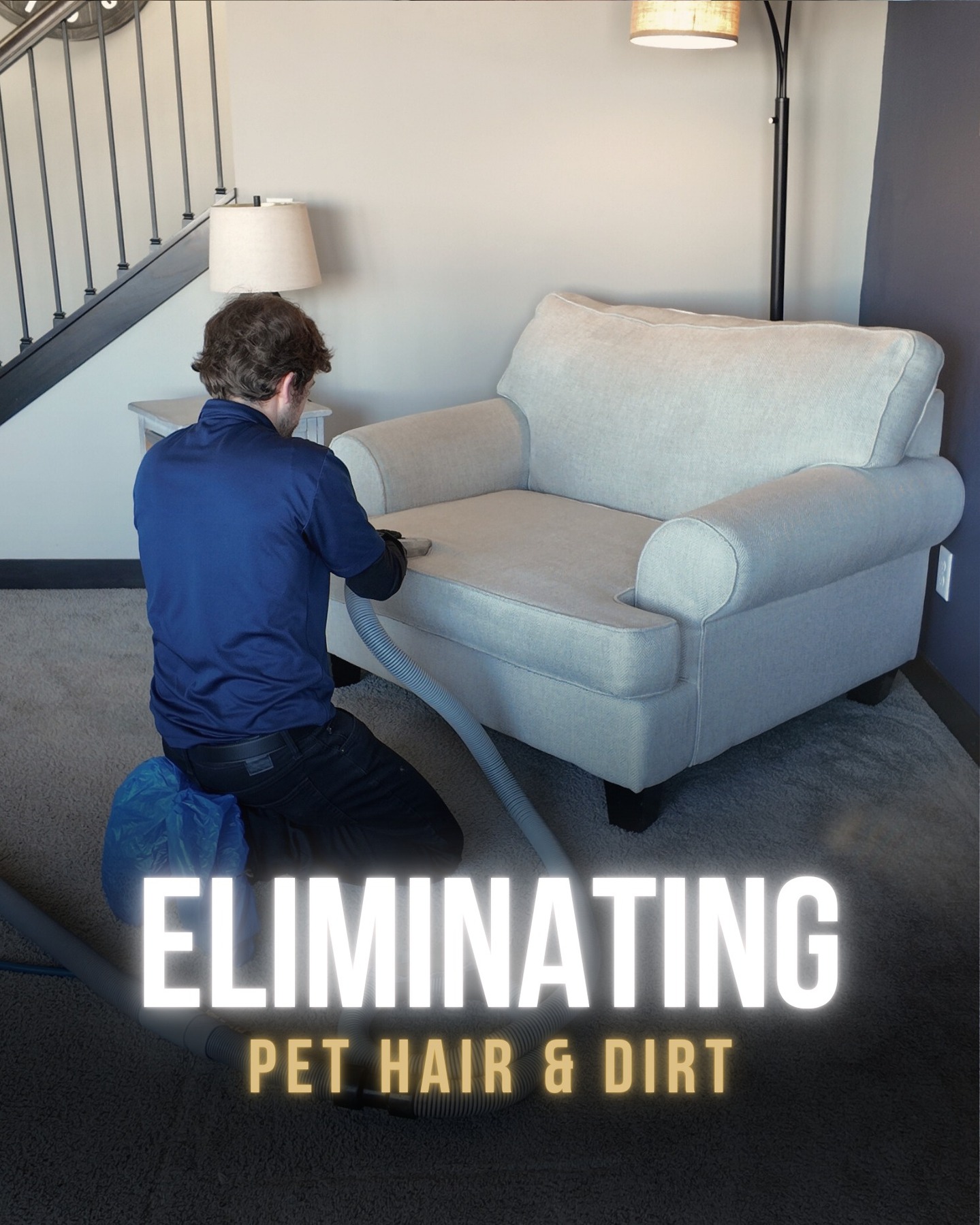 If you have pets, then you already know the truth…
Even when your house looks clean, it still doesn’t always smell clean.
And although you can vacuum every day, pet hair and dander doesn’t just sit on the surface.
It works its way deep into your carpet and furniture, especially in the areas where your dog lays, where your cat jumps, and where your family relaxes every night.
When pet hair and dander builds up, it starts trapping odor, dander, and bacteria into the fabric.
But the worst part is that after a while, you stop noticing it…
until a guest walks in and you suddenly feel embarrassed.
That smell doesn’t come from “the air.”
It comes from your carpet.
It comes from your couch cushions.
It comes from years of buildup that standard cleaning can’t remove.
And if you keep spraying air freshener on top of it, you’re only covering the problem instead of eliminating it.
That’s why professional deep extraction matters.
Because when we clean pet hair, dander and odors the right way, your home doesn’t just look better in photos…
it feels cleaner when you walk in, it smells fresh again, and you can finally sit on your furniture without feeling like you need a blanket underneath you.
If you’re ready to remove the pet smell for real, instead of masking it, send us a message and we’ll get you scheduled.