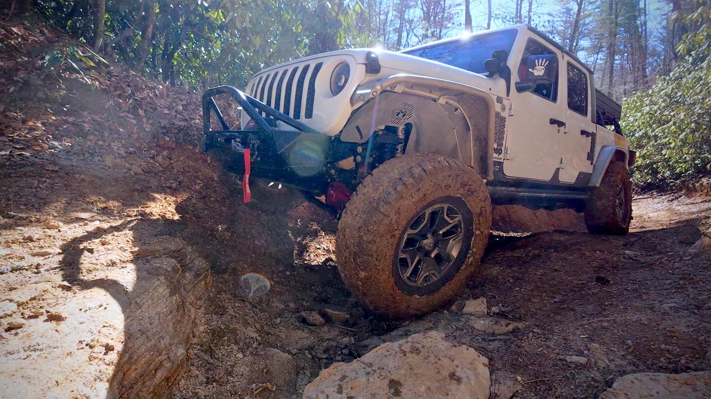Out exploring the North Georgia mountains again and it was a solid day on the trail.
Me and English working our way through the trees, easing over some washed-out sections and flexing through the crevices like they’re supposed to. Nothing wild, just real trail riding where you’ve got to slow down, pick your line, and let the suspension do its job.
That’s the kind of stuff I enjoy most… being out in the mountains with good people and capable rigs, just seeing where the trail takes us.
If you want to ride along with us on this one, you can join the full adventure over on the Road Rash Off Road YouTube channel.