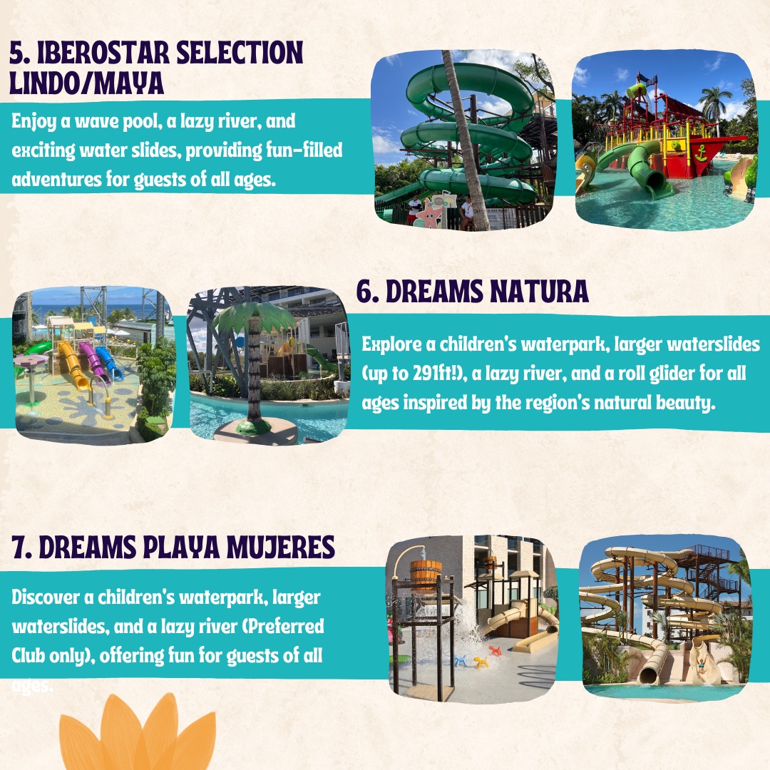 If you are looking for the resort with the best waterpark in the Mexican Caribbean, look no further! Here are my top 10 recommendations. 👇