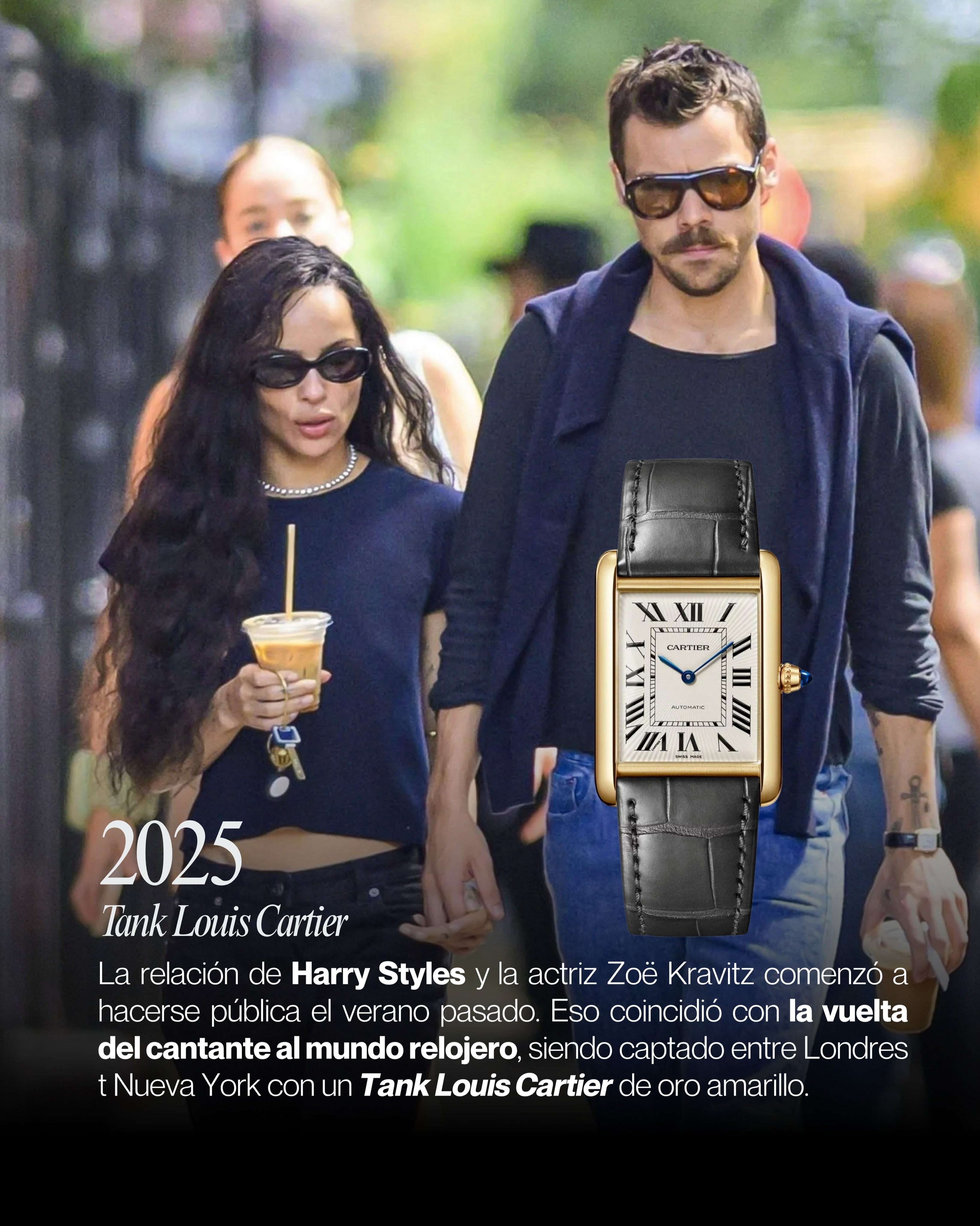We’re not sure what happened, but back in his One Direction days, @harrystyles always wore a watch. After the band split in 2015, he stopped. Now, ten years later, a @cartier has won him over. Could his Tank be a sign of the times? 🐆
#HarryStyles #CDMX #TiempoDeRelojes #TDRWoman